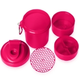 Coqueteleira 400ml Porta Suplementos Brindes Promocionais