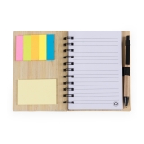 Bloco de Anotaes Bambu/Post it com Caneta Brindes Promocionais