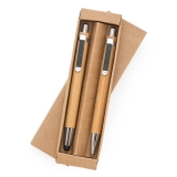 Kit Ecolgico Caneta e Lapiseira Bambu Brindes Personalizados