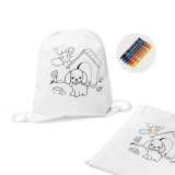 Sacola Mochila Para Colorir Brindes Personalizados