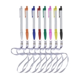 Caneta Plástica com Cordão Brindes Promocionais