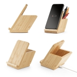 Carregador Wireless em Bambu Brindes Promocionais