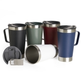 Caneca Térmica Inox com Abridor 500ml Brindes Promocionais