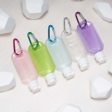 Frasco Plástico 55ml com Mosquetão Brindes Personalizados