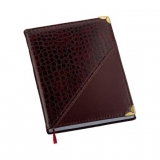 Agenda Croco Diagonal Vinho Brindes Personalizados