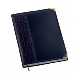 Agenda Croco Reta Azul Brindes Personalizados