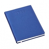 Agenda Metalizada Lisa Azul Brindes Personalizados