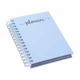 Planner Feminino em Wire-o Azul Brindes Promocionais