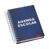 Agenda Escolar Capa Estampada Futuristica Brindes Personalizados