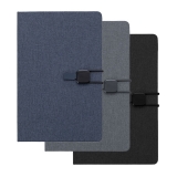 Caderno de anotações com elástico
