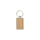 Chaveiro Metal Bambu Retangular