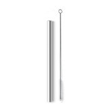 Canudo em aço inox + Escova de limpeza: 240 mm.