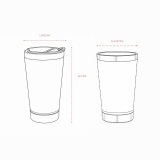 Copo Inox 500ml com Abridor Personalizado