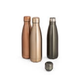 Garrafa em a�o inox com acabamento mate met�lico 510 mL personalizado